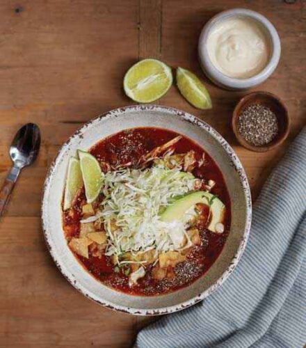 Chia Tortilla Soup with Black Beans Recipe